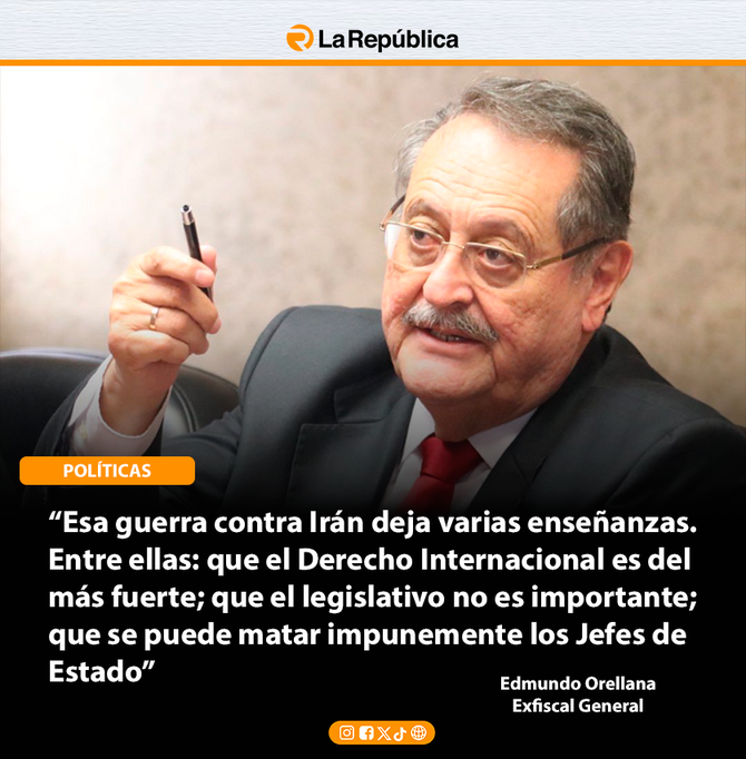 “Esa guerra contra Irán deja varias enseñanzas. Entre ellas: que el Derecho Internacional es del más fuerte; que el legislativo no es import - Cover Image